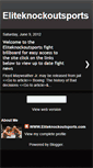 Mobile Screenshot of eliteknockoutsports.blogspot.com