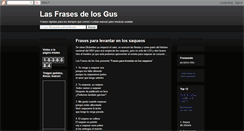 Desktop Screenshot of lasfrasesdelosgus.blogspot.com