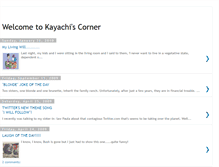 Tablet Screenshot of kayachi.blogspot.com