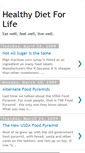 Mobile Screenshot of healthydietforlife.blogspot.com