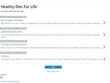 Tablet Screenshot of healthydietforlife.blogspot.com