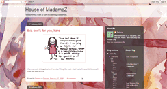 Desktop Screenshot of madamezshouse.blogspot.com