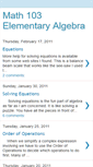 Mobile Screenshot of math103elementaryalgebra.blogspot.com