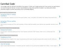 Tablet Screenshot of cannibalcode.blogspot.com