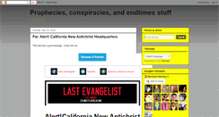 Desktop Screenshot of conspiracyprophecyguy.blogspot.com