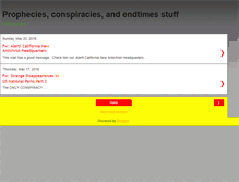 Tablet Screenshot of conspiracyprophecyguy.blogspot.com