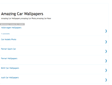 Tablet Screenshot of amazingcarwallpapers.blogspot.com