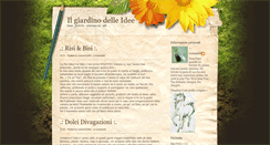 Desktop Screenshot of giardinodelleidee.blogspot.com