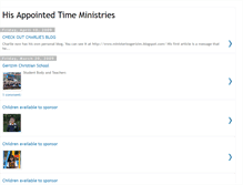 Tablet Screenshot of hisappointedtimeministry.blogspot.com