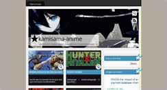 Desktop Screenshot of kamisama-anime.blogspot.com