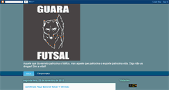 Desktop Screenshot of guarafutsal.blogspot.com