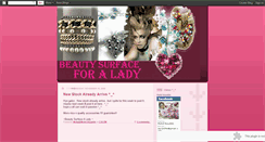 Desktop Screenshot of beautysurface4lady.blogspot.com