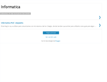 Tablet Screenshot of informaticaprofealejandra.blogspot.com