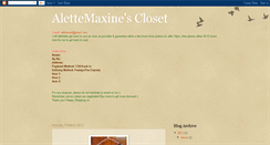 Desktop Screenshot of alettemaxine.blogspot.com