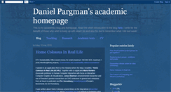 Desktop Screenshot of danielpargman.blogspot.com