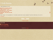 Tablet Screenshot of ihelpkarma.blogspot.com