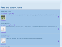 Tablet Screenshot of petsandothercritters.blogspot.com