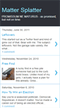 Mobile Screenshot of mattersplatter.blogspot.com