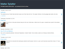 Tablet Screenshot of mattersplatter.blogspot.com
