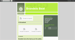 Desktop Screenshot of brandeisbeat.blogspot.com