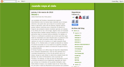 Desktop Screenshot of cuandovayaalcielo.blogspot.com