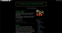 Desktop Screenshot of ilblogdibacchediginepro.blogspot.com