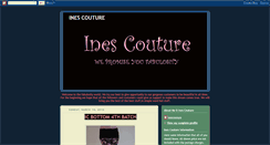 Desktop Screenshot of inescouture.blogspot.com