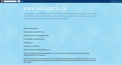 Desktop Screenshot of kidspartyco.blogspot.com