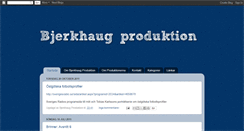 Desktop Screenshot of bjerkhaugproduktion.blogspot.com