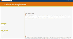 Desktop Screenshot of italian4beginners.blogspot.com
