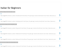 Tablet Screenshot of italian4beginners.blogspot.com