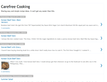 Tablet Screenshot of carefreecooking.blogspot.com