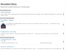 Tablet Screenshot of novedad-libros.blogspot.com
