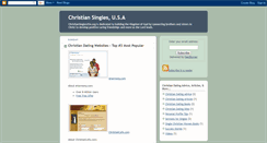 Desktop Screenshot of christiansinglesusa.blogspot.com