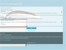 Tablet Screenshot of icsielearningportal.blogspot.com