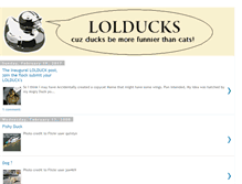 Tablet Screenshot of lolduck.blogspot.com