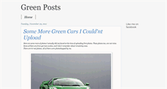 Desktop Screenshot of greenposts.blogspot.com