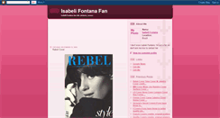 Desktop Screenshot of isabelifontanafan.blogspot.com