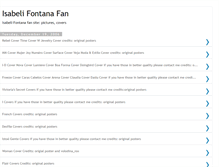 Tablet Screenshot of isabelifontanafan.blogspot.com