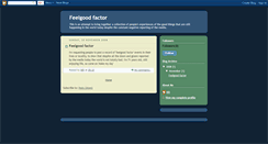 Desktop Screenshot of bill-feelgoodfactor.blogspot.com