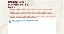 Desktop Screenshot of beautiful-beta.blogspot.com
