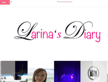 Tablet Screenshot of larinasdiary.blogspot.com