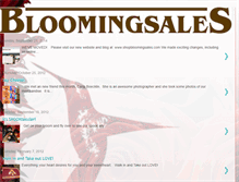 Tablet Screenshot of bloomingsales.blogspot.com