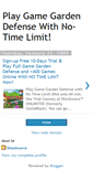 Mobile Screenshot of gamegardendefense.blogspot.com