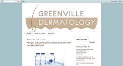 Desktop Screenshot of greenvillederm.blogspot.com