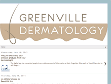 Tablet Screenshot of greenvillederm.blogspot.com