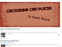 Tablet Screenshot of cocinandoconplacer.blogspot.com