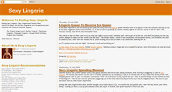 Desktop Screenshot of feelingsexylingerie.blogspot.com
