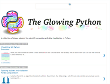 Tablet Screenshot of glowingpython.blogspot.com