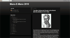 Desktop Screenshot of manoemano2010.blogspot.com